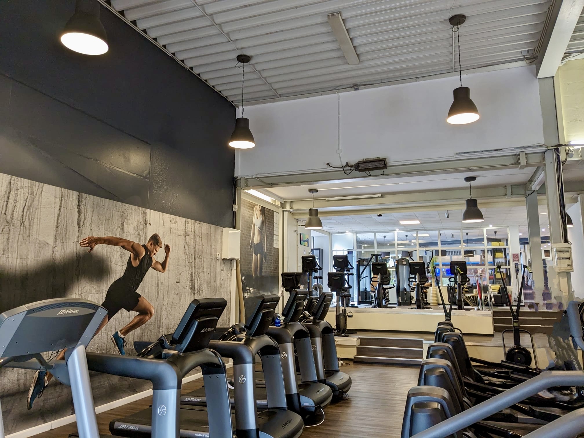 Fitnessstudio Wandmotiv