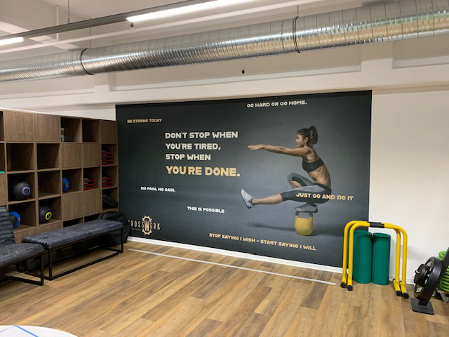 Fitnessstudio Wandmotiv