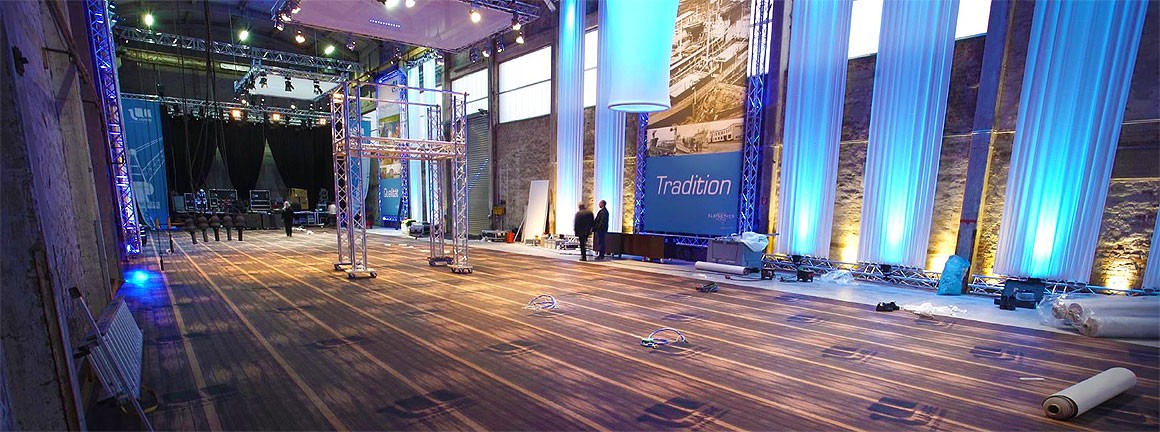 Wand & Boden Druck für große Events